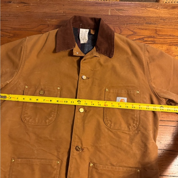 Vintage 90s Carhartt Blanked Lined  Canvas Workwear Field Coat Chore Coat - Picture 4 of 7